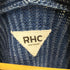 アールエイチシーロンハーマン RHC Ron Herman ヴィンテージ加工 ショールカラー ボーダー コットン ニット カーディガン 銀釦 レディース import:S