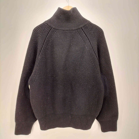 ビューティーアンドユースユナイテッドアローズ BEAUTY & YOUTH UNITED ARROWS 23AW エルボーパッチ ダブルジップニットカーディガン メンズ FREE