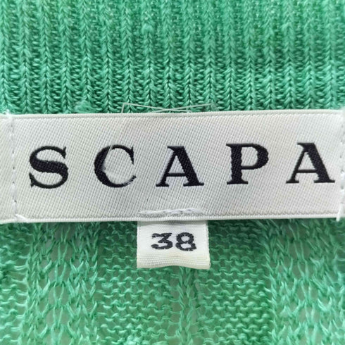 スキャパ SCAPA リネン混 ケーブルカーディガン レディース JPN:38