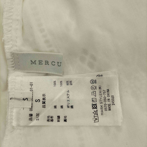 マーキュリーデュオ MERCURYDUO 23SS カットワークキャンディスリーブワンピース レディース JPN:S