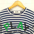 プレイコムデギャルソン PLAY COMME des GARCONS ad2010 ロゴプリントボーダーカットソー レディース m