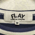 プレイコムデギャルソン PLAY COMME des GARCONS ad2010 ロゴプリントボーダーカットソー レディース m
