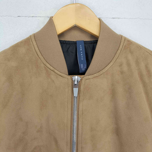 ザラマン ZARA MAN 袖切替フェイクスウェードma-1 メンズ S
