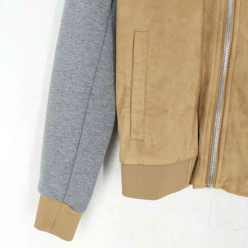 ザラマン ZARA MAN 袖切替フェイクスウェードma-1 メンズ S
