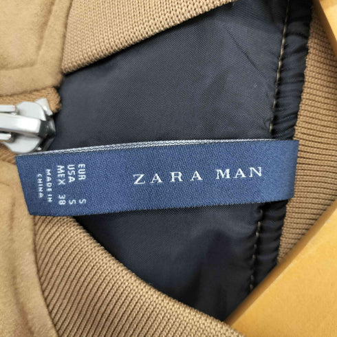 ザラマン ZARA MAN 袖切替フェイクスウェードma-1 メンズ S