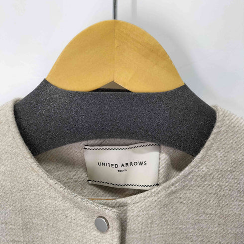 ユナイテッドアローズ UNITED ARROWS UBCフェイクリネン ノーカラーコート レディース JPN:36