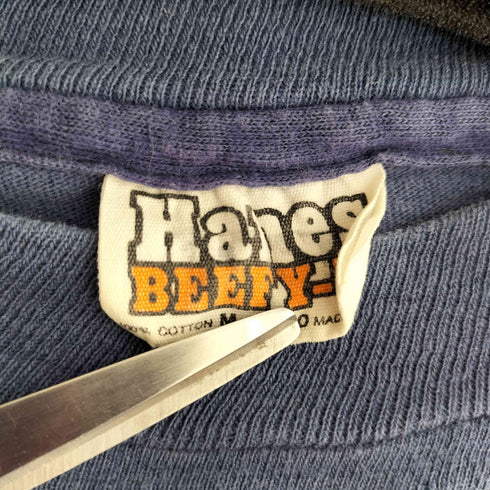 ヘインズ Hanes USA製 フロントプリントTEE シングルステッチ メンズ import:M