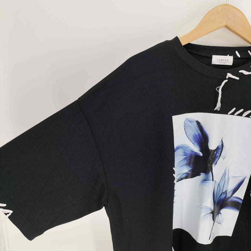 ジュンレッド JUNRed ハンド ステッチ グラフィック ルーズ Tシャツ メンズ JPN:S