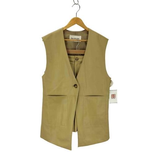 レイビームス Ray BEAMS フェイクレザーベスト ショートパンツ セットアップ レディース