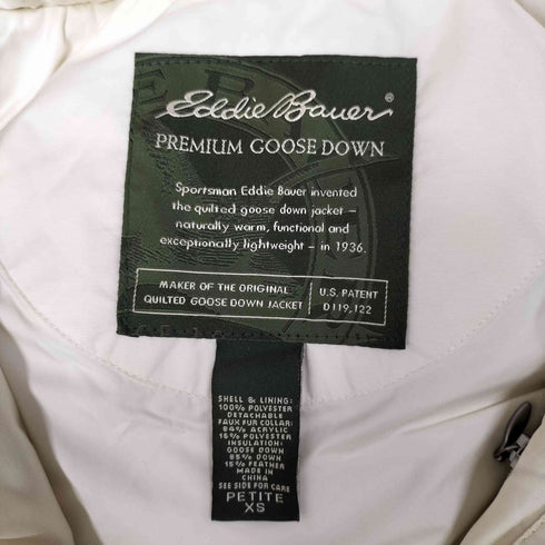 エディーバウアー Eddie Bauer PREMIUM GOOSE DOWN キルティング ジップアップ ダウンベスト レディース import:XS