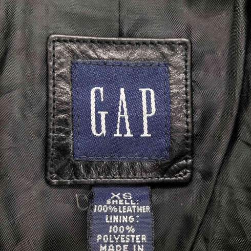 ギャップ Gap OLD リアルレザー4Bテーラードジャケット レディース JPN:XS