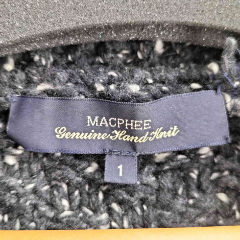 マカフィー MACPHEE ネップ ショートガウン カーディガン レディース JPN:1