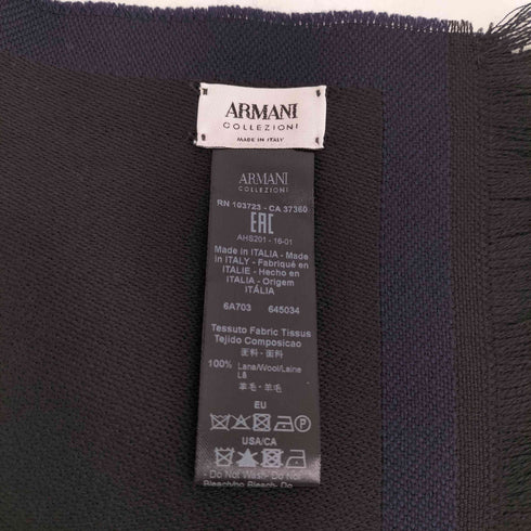 アルマーニコレツィオーニ ARMANI COLLEZIONI フリンジ マフラー メンズ