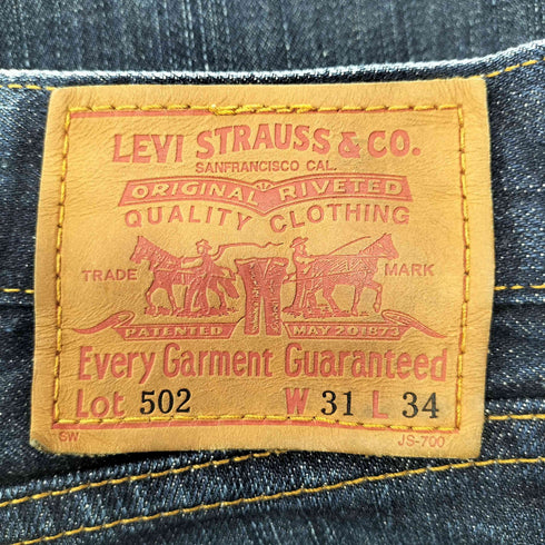 リーバイス Levis ボタン裏刻印J38 502 デニムパンツ メンズ 31X34