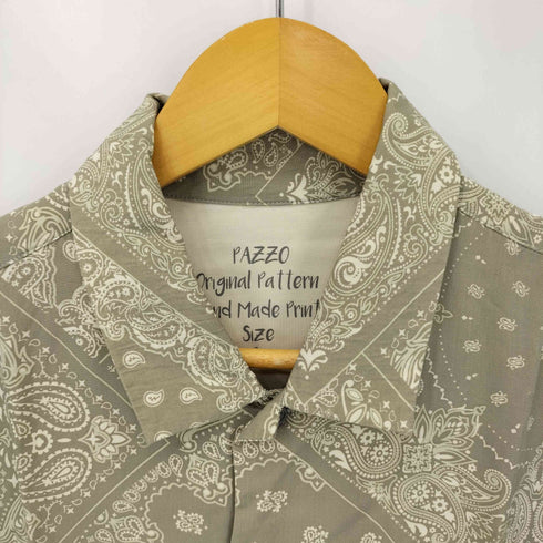 パッゾ PAZZO ペイズリー柄 S/S シャツ メンズ JPN:3