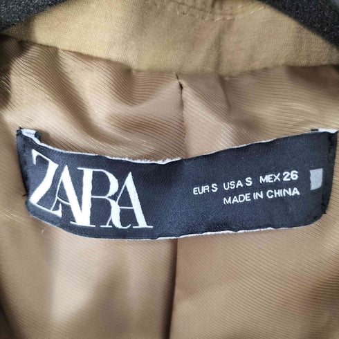 ザラ ZARA ボタンレステーラードジャケット レディース import:S
