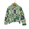 ザラ ZARA プリントキルティングシャツジャケット レディース import:XS
