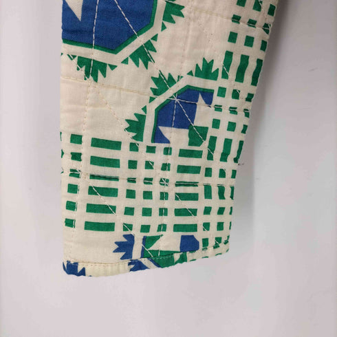 ザラ ZARA プリントキルティングシャツジャケット レディース import:XS