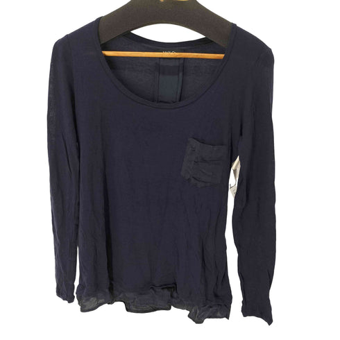 マックスアンドコー MAX & CO. L/S ウール混 切替デザインレーヨンニットトップス レディース import:S