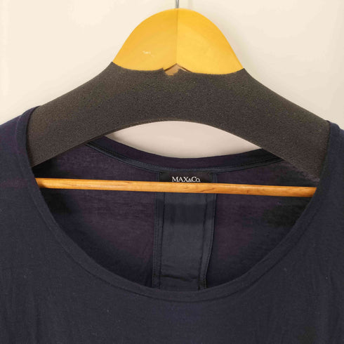 マックスアンドコー MAX & CO. L/S ウール混 切替デザインレーヨンニットトップス レディース import:S