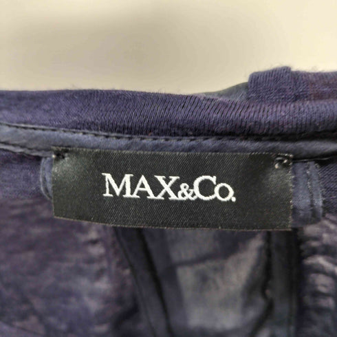 マックスアンドコー MAX & CO. L/S ウール混 切替デザインレーヨンニットトップス レディース import:S