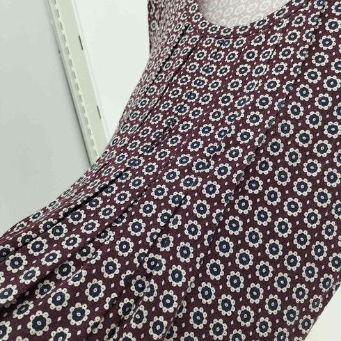ウィークエンドマックスマーラ Weekend Max Mara 花柄 総柄 タックデザイン ワンピース レディース