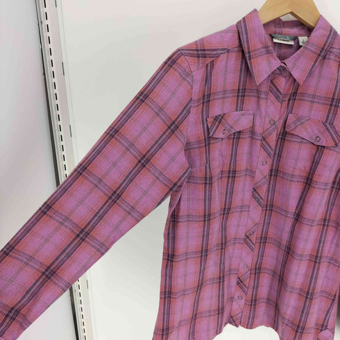 エルエルビーン L.L.Bean マドラスチェック フラップポケット L/S シャツ レディース import:S