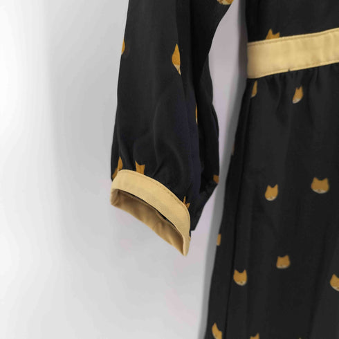 エージーバイアクアガール AG by aquagirl 猫柄 L/S シアーワンピース レディース JPN:M