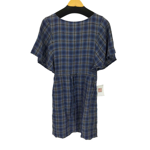 アーペーセー A.P.C. リネン100% チェック S/S ワンピース レディース import:XS