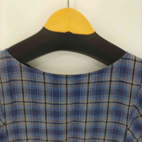 アーペーセー A.P.C. リネン100% チェック S/S ワンピース レディース import:XS