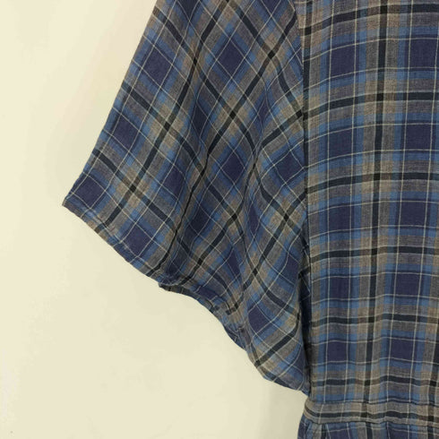 アーペーセー A.P.C. リネン100% チェック S/S ワンピース レディース import:XS