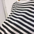 アニエスベー agnes b. PARIS 白黒 ボーダー フレンチスリーブ Uネック Tシャツ レディース T2