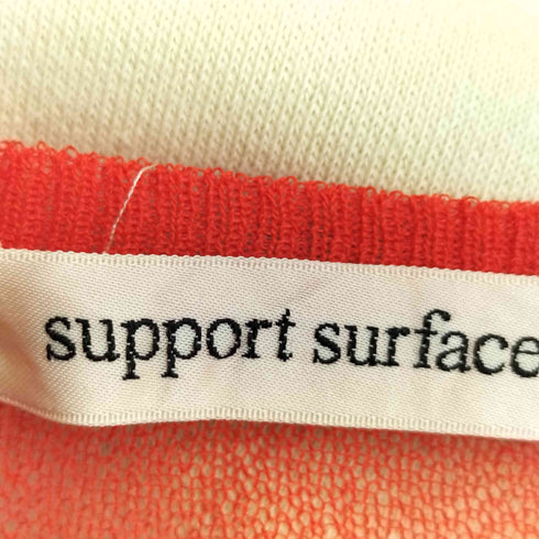 support surface レーヨンナイロン シアー Vネック Tシャツ レディース JPN:0