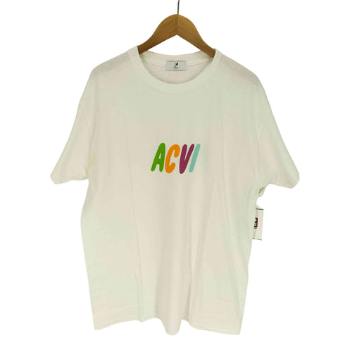 アクビ ACVI マルチカラー ロゴ プリント Tシャツ メンズ