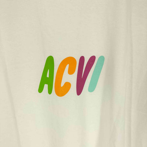 アクビ ACVI マルチカラー ロゴ プリント Tシャツ メンズ