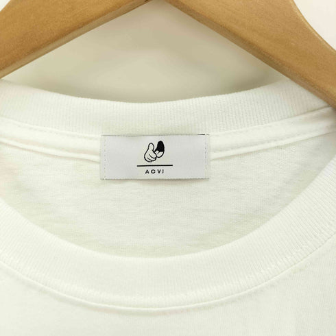アクビ ACVI マルチカラー ロゴ プリント Tシャツ メンズ
