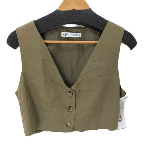 ザラ ZARA ショート丈 ベスト レディース import:M
