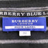 バーバリーブルーレーベル BURBERRY BLUE LABEL ロゴ刺繍 パフスリーブ ボーダーカットソー レディース 38