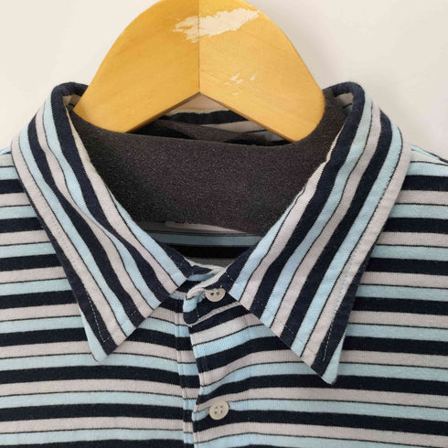 ラコステ LACOSTE ワンポイントロゴ S/S ボーダーポロシャツ メンズ JPN:5