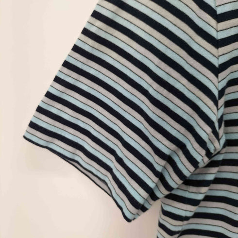 ラコステ LACOSTE ワンポイントロゴ S/S ボーダーポロシャツ メンズ JPN:5