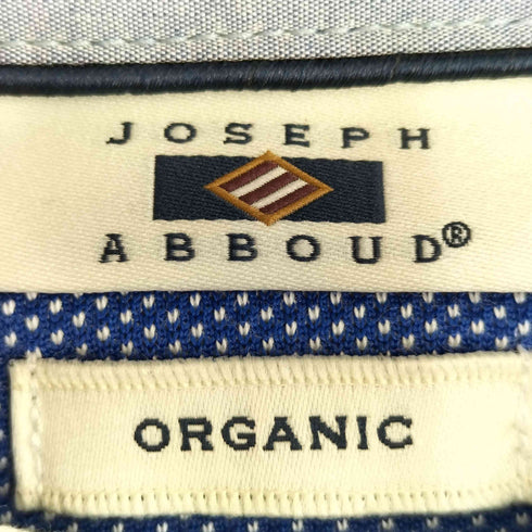 ジョセフアボード JOSEPH ABBOUD 22年製 ORGANIC 襟ボーダー 長袖ポロシャツ メンズ 3L