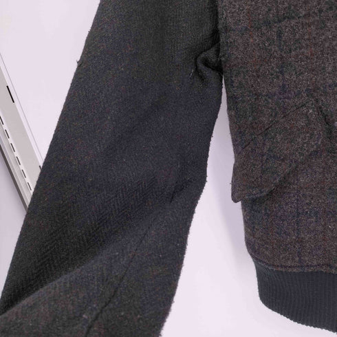 セブンデイズサンデイ SEVENDAYS=SUNDAY HARRIS TWEED チェック ツイード フライト ジャケット ブルゾン MA-1 レディース JPN:M