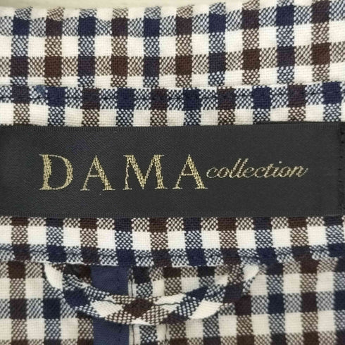 ダーマコレクション DAMA collection ギンガムチェック シアサッカーテーラードジャケット レディース 7AR