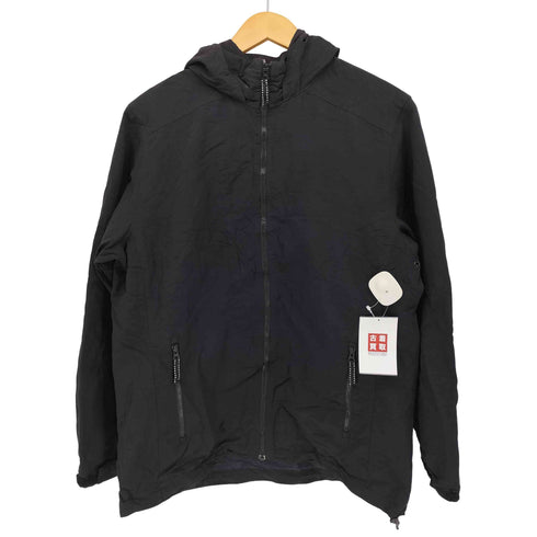 ランズエンド LANDS END 00s 裏地フリース フーデッド ナイロンジャケット メンズ