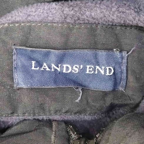 ランズエンド LANDS END 00s 裏地フリース フーデッド ナイロンジャケット メンズ
