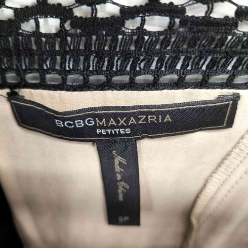 ビーシービージーマックスアズリア BCBG MAXAZRIA クロシェレース切替 総柄 S/S ワンピース レディース SP
