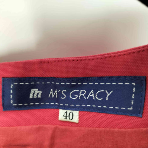 エムズグレイシー Ms GRACY ウエストベルト フレンチスリーブ ワンピース レディース JPN:40