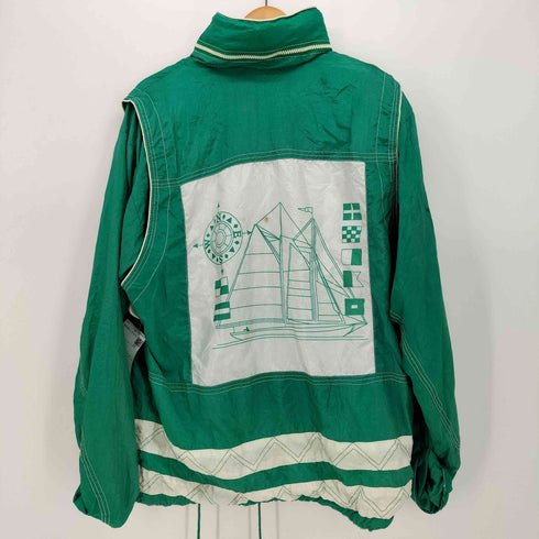 LAVON 90s 香港製 ナイロン フーデッド ジップアップジャケット メンズ import:L