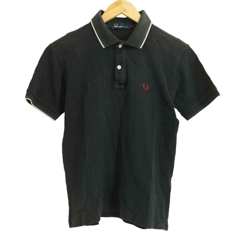 フレッドペリー FRED PERRY 月桂樹 ロゴ刺繍 ポロシャツ メンズ M