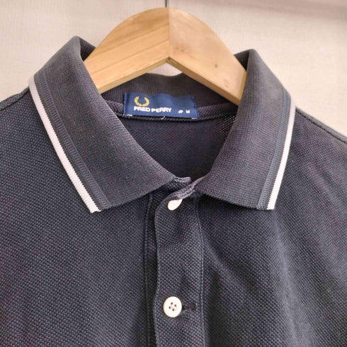 フレッドペリー FRED PERRY 月桂樹 ロゴ刺繍 ポロシャツ メンズ M